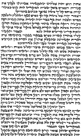 Page from the Torah in Hebrew.